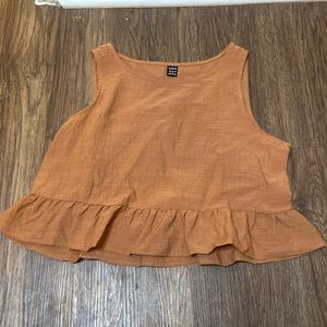 Beige short sleeve shirt